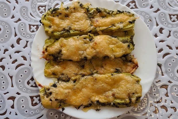 Кабачки с сыром запеченные в духовке