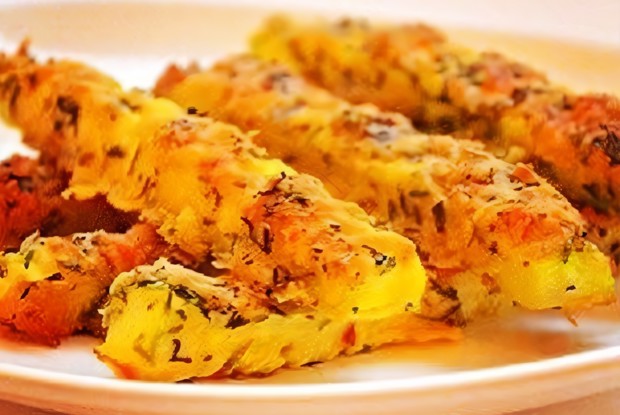 Кабачковые палочки в сырной панировке