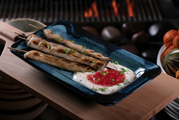 Кальмар с томатной сальсой