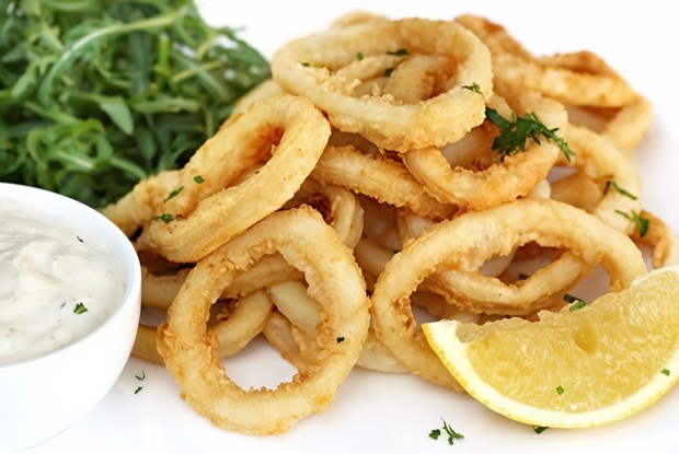 Кальмары с солью и перцем