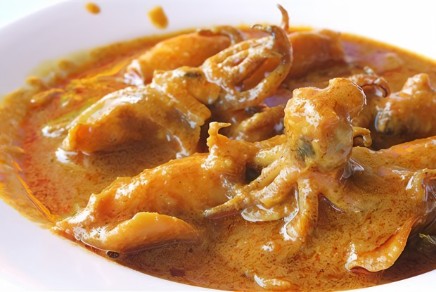 Кальмары в кокосовом молоке