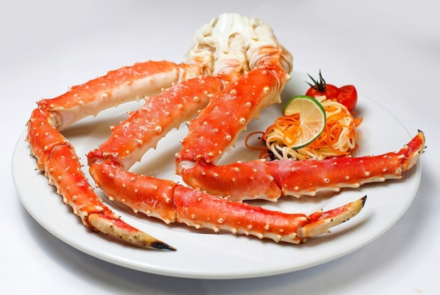 Камчатский краб с имбирем