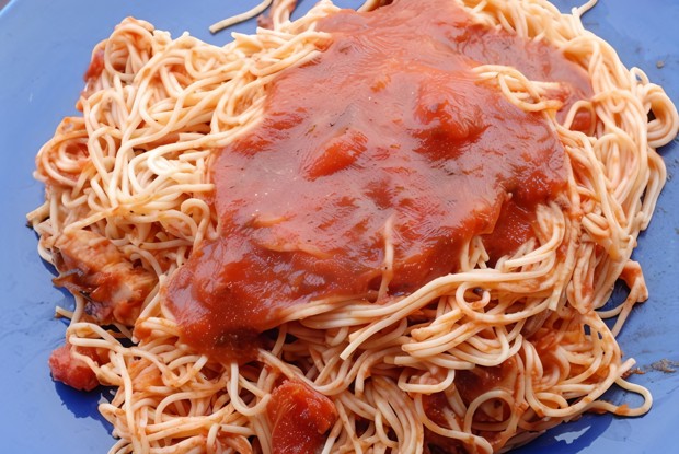 Капеллини с пряным водочным соусом