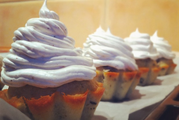 Капкейки с голубикой