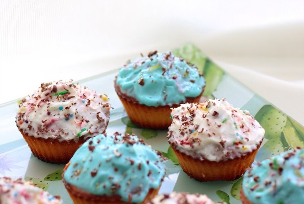 Капкейки со сметанным кремом