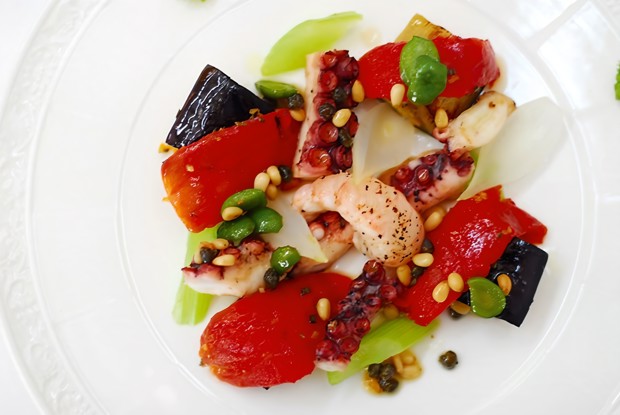 Капоната с морепродуктами