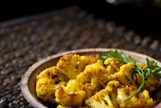 Капуста цветная жареная, с сухарями