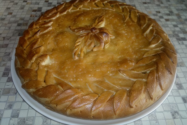 Капустный пирог на дрожжевом тесте