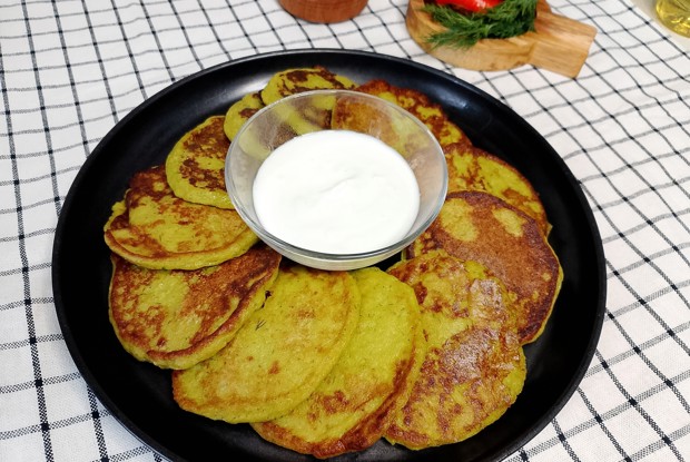 Капустные оладьи