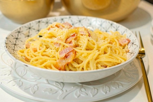 Карбонара с беконом