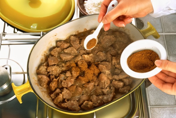 Карибский карри из козлятины