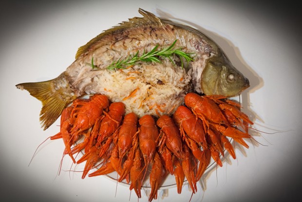 Карп с квашеной капустой