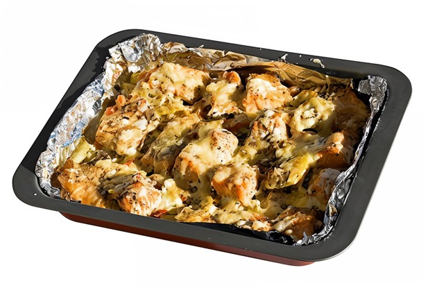 Карп, запеченный с сыром