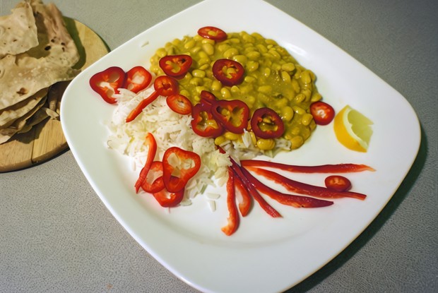 Карри из соевых бобов