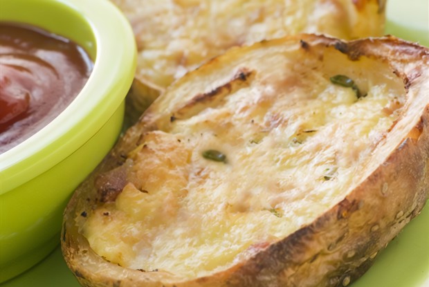 Картофель, фаршированный творогом