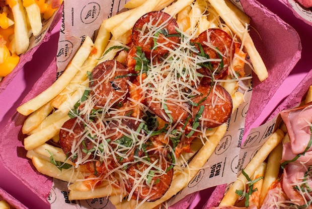 Картофель фри с пепперони
