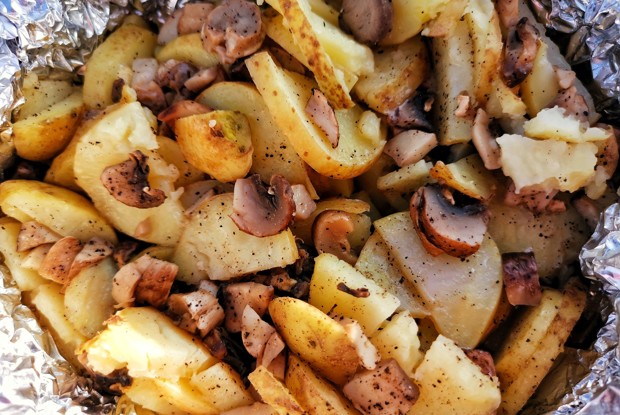 Картофель с грибами