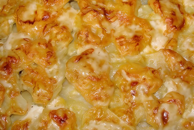 Картофель с мясом по-французски