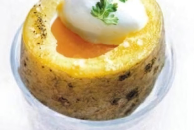 Картофель с желтком