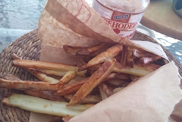 Картофель, запеченный в яичном белке