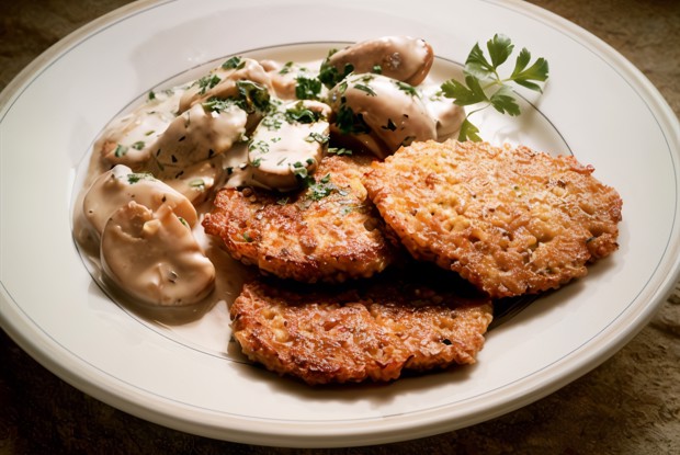 Картофельные оладьи с тыквой баттернат