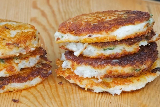 Картофельные оладушки с зеленью