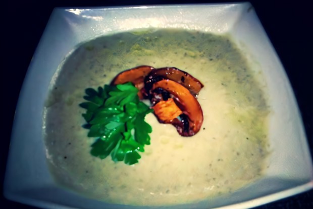 Картофельный суп-пюре с шампиньонами