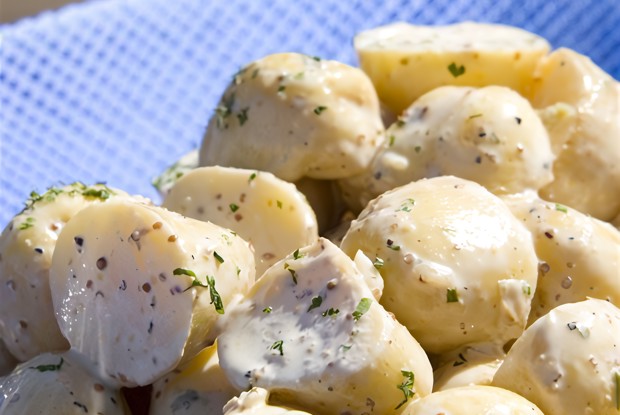 Картофельно-чесночный салат