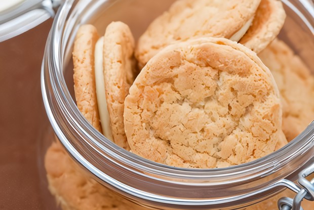 Картофельное печенье с лимонным кремом