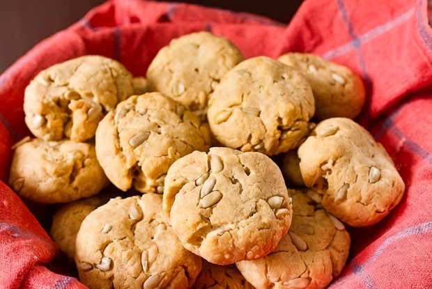 Картофельное печенье с семечками