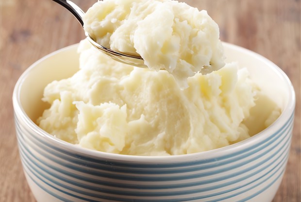 Картофельное пюре с трюфельным маслом и маскарпоне