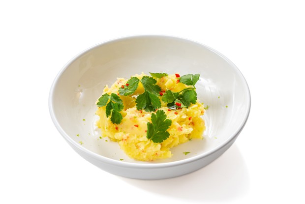 Картофельное пюре с лаймом и чили