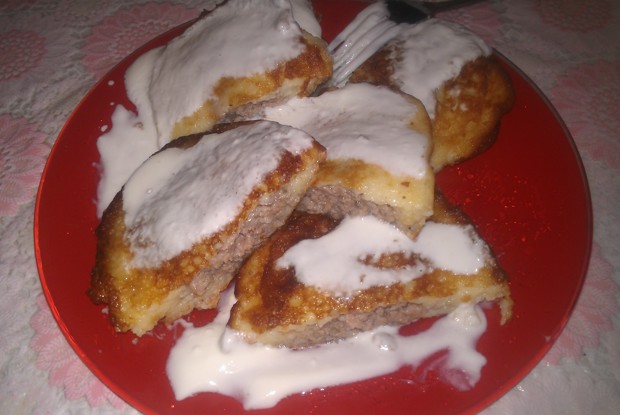 Картофельные хлопунцы с мясом