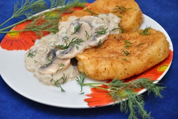 Картофельные котлеты с шампиньонами