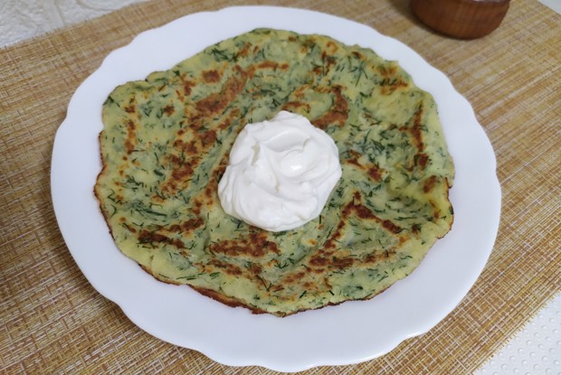 Картофельные лепешки с зеленью