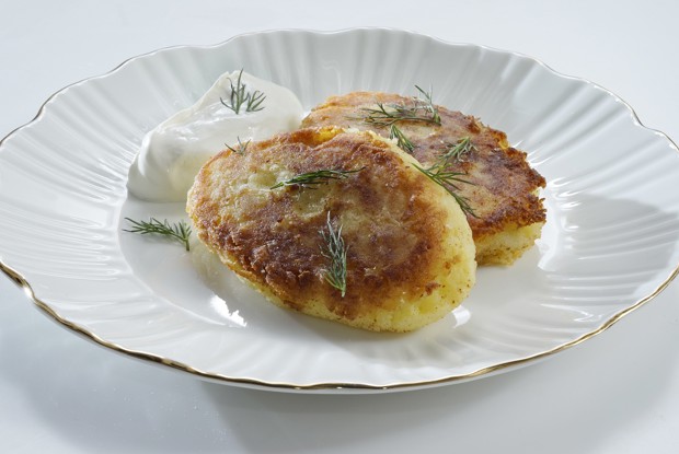 Картофельные зразы с печенью трески