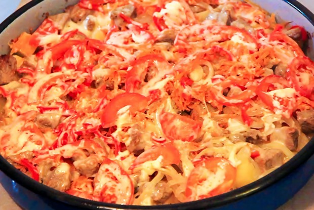 Картошка со свининой с экзотическими нотками