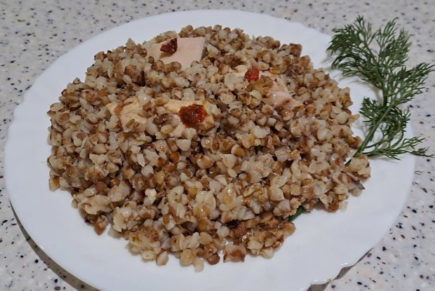 Каша гречневая с куриным филе