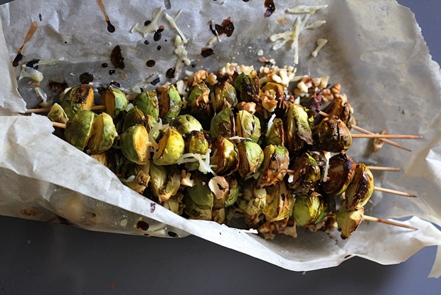 Кебаб из брюссельской капусты