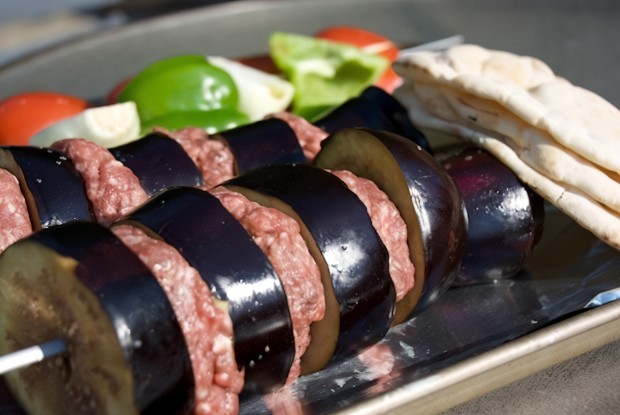 Кебабы с баклажанами