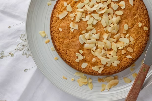 Кекс с апельсином и кокосом