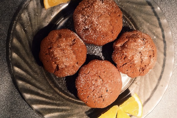 Кекс с шоколадной пастой