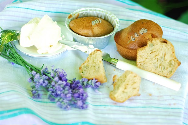 Кексы с лавандой