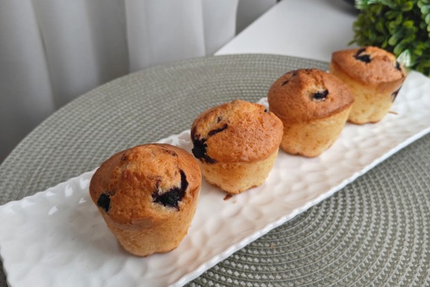 Кексы с черникой