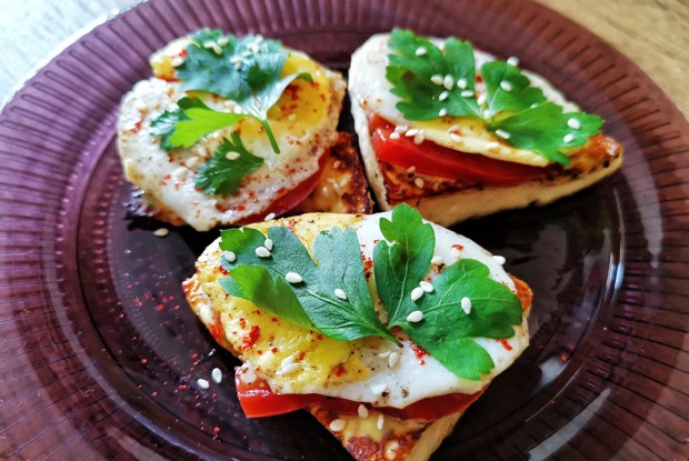 Кето-бутерброды из сыра