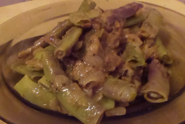 Киджбек с фасолью