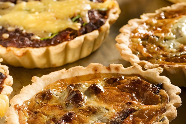 Киш с грибами