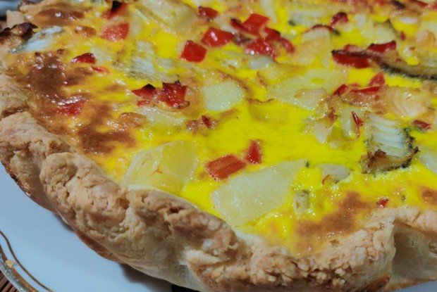 Киш с рыбой