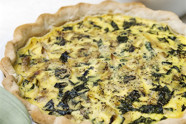 Киш со шпинатом и рикоттой