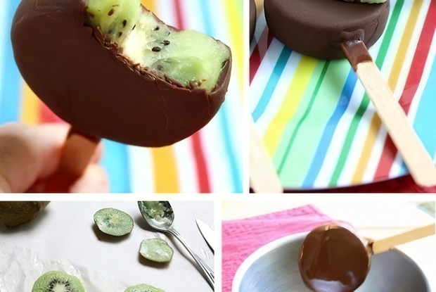 Киви в шоколадной глазури